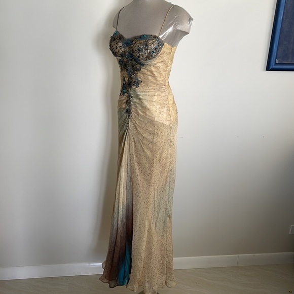 Alberto Makali gown 100% Slik size 4 fits XS/S 2-4 - Picture 8 of 14